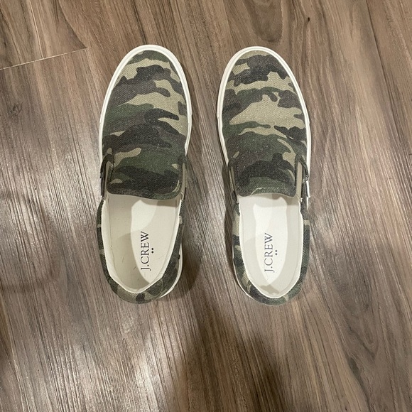 J. Crew Shoes - J. Crew slip on shoes. Camouflage color